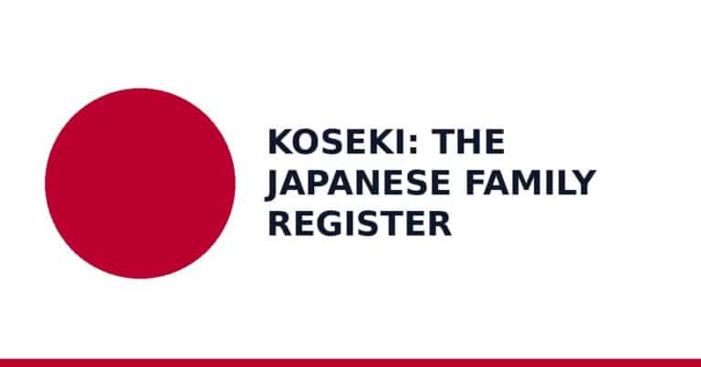 Koseki: the Japanese family register