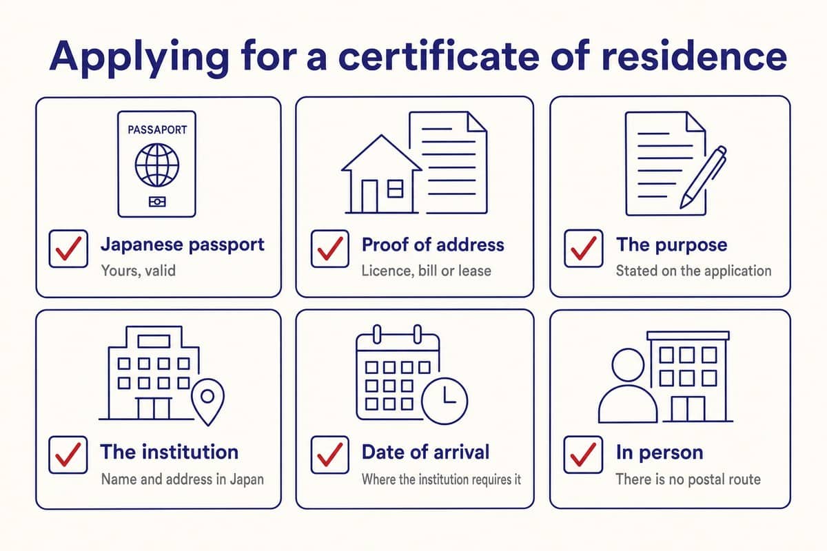 Applying for a certificate of residence